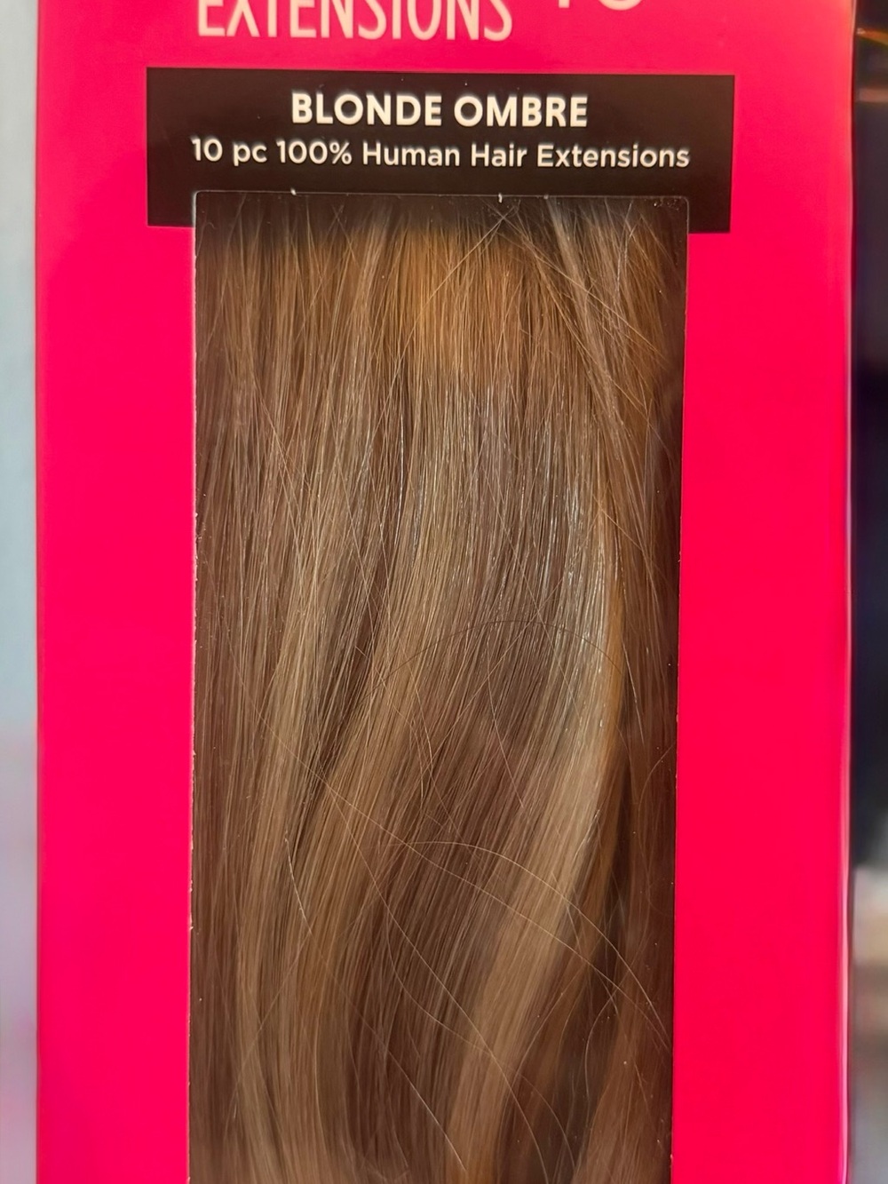 Blonde Ombre Human Hair Extensions - 10pc